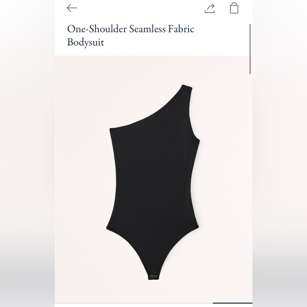 Abercombie & Fitch One Shoulder Seamless Fabric Bodysuit